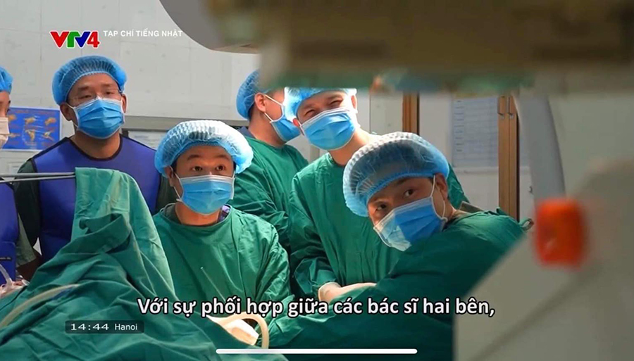 ハザン省での国際医療協力プロジェクトの動画が、ベトナムのテレビ局4チャンネルでベトナム全土に放送されました。